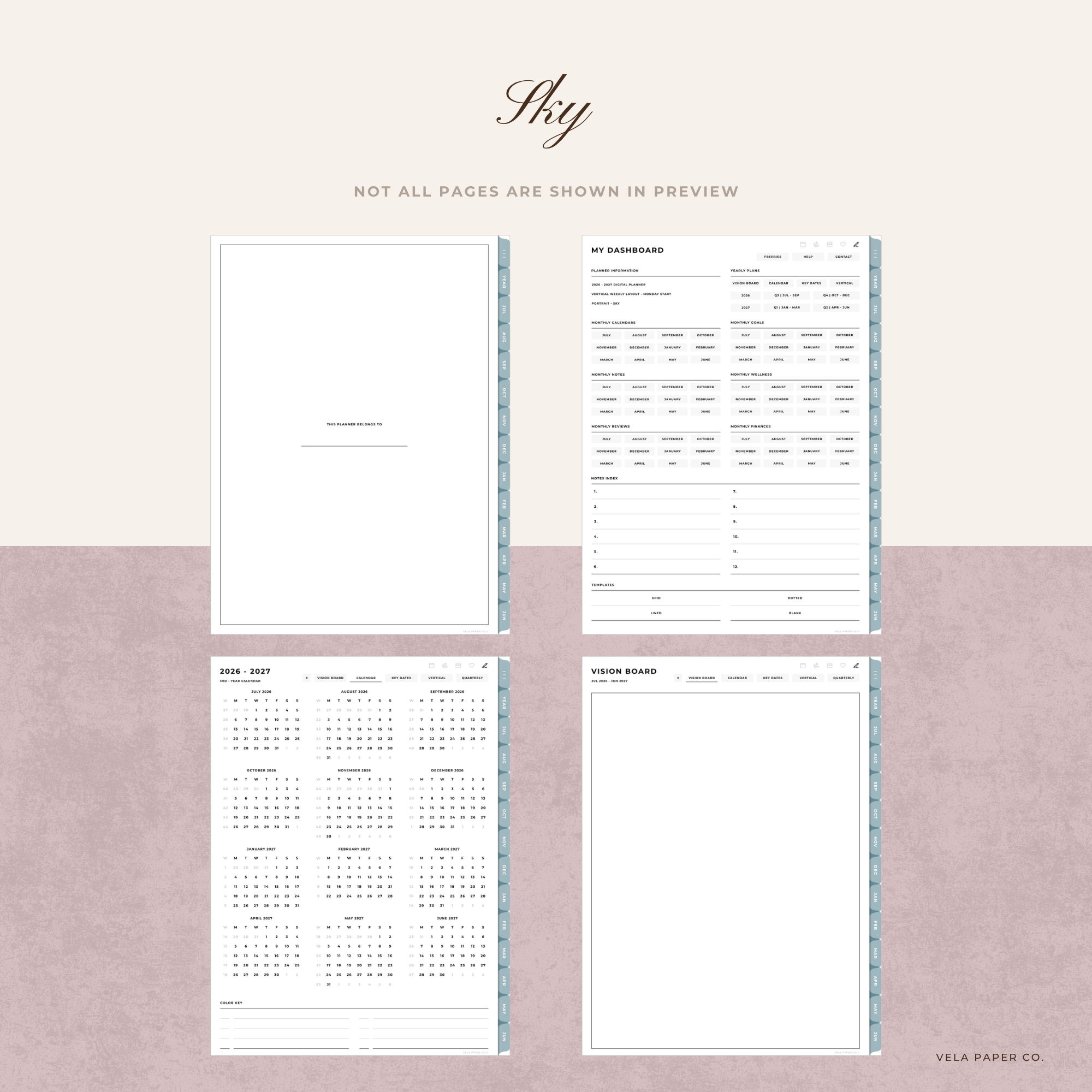Build Your Own | 2026-27 Mid-Year Digital Planner
