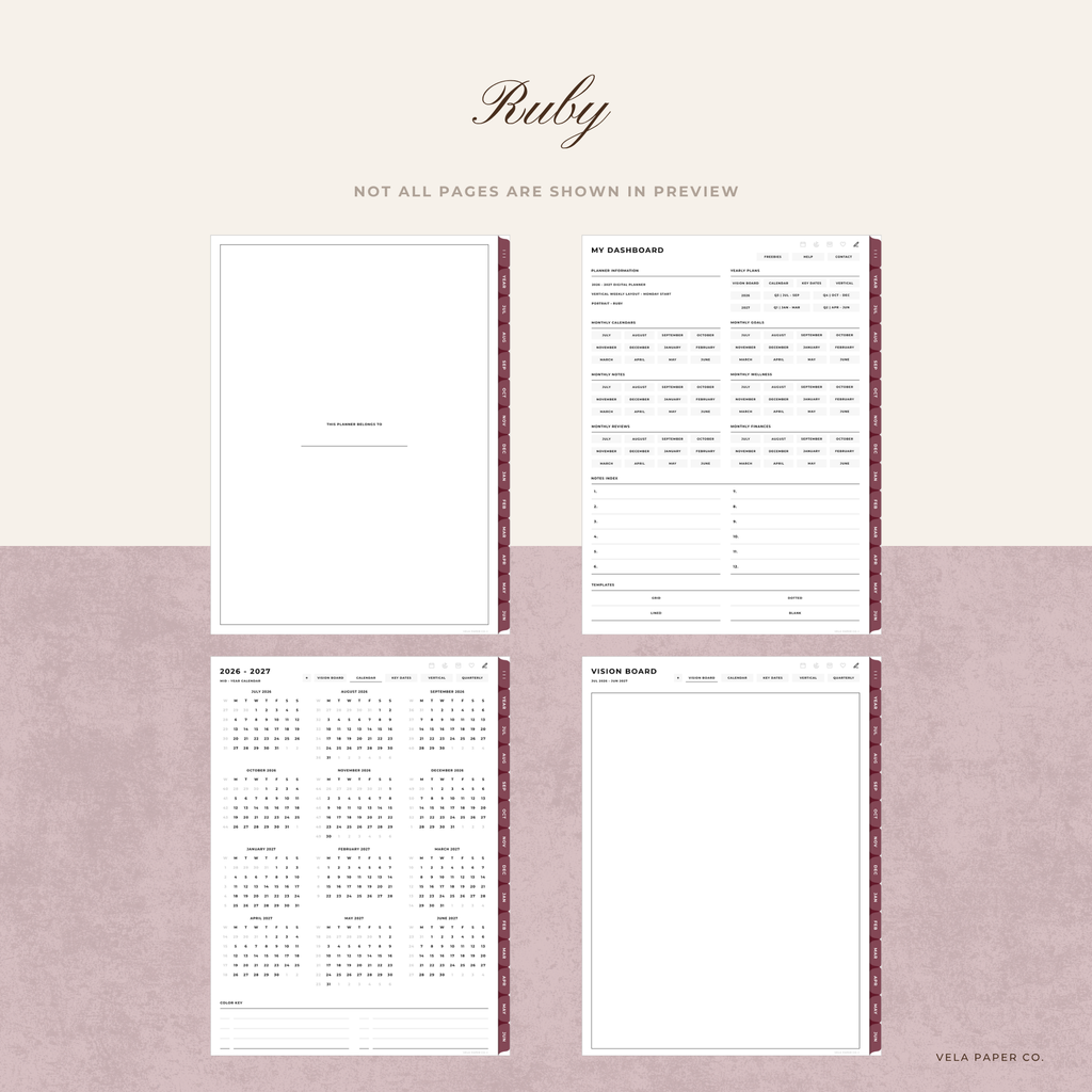 Build Your Own | 2026-27 Mid-Year Digital Planner