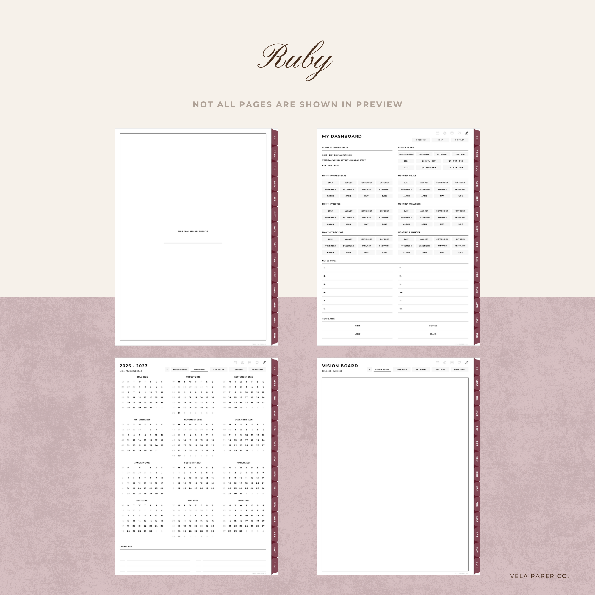 Build Your Own | 2026-27 Mid-Year Digital Planner