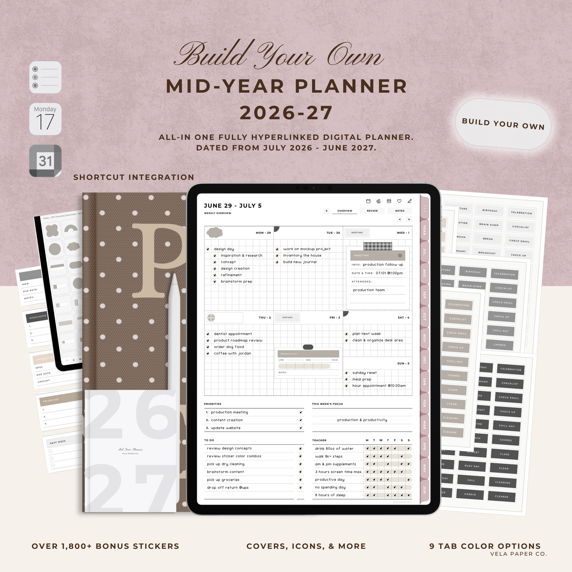 Build Your Own | 2026-27 Mid-Year Digital Planner