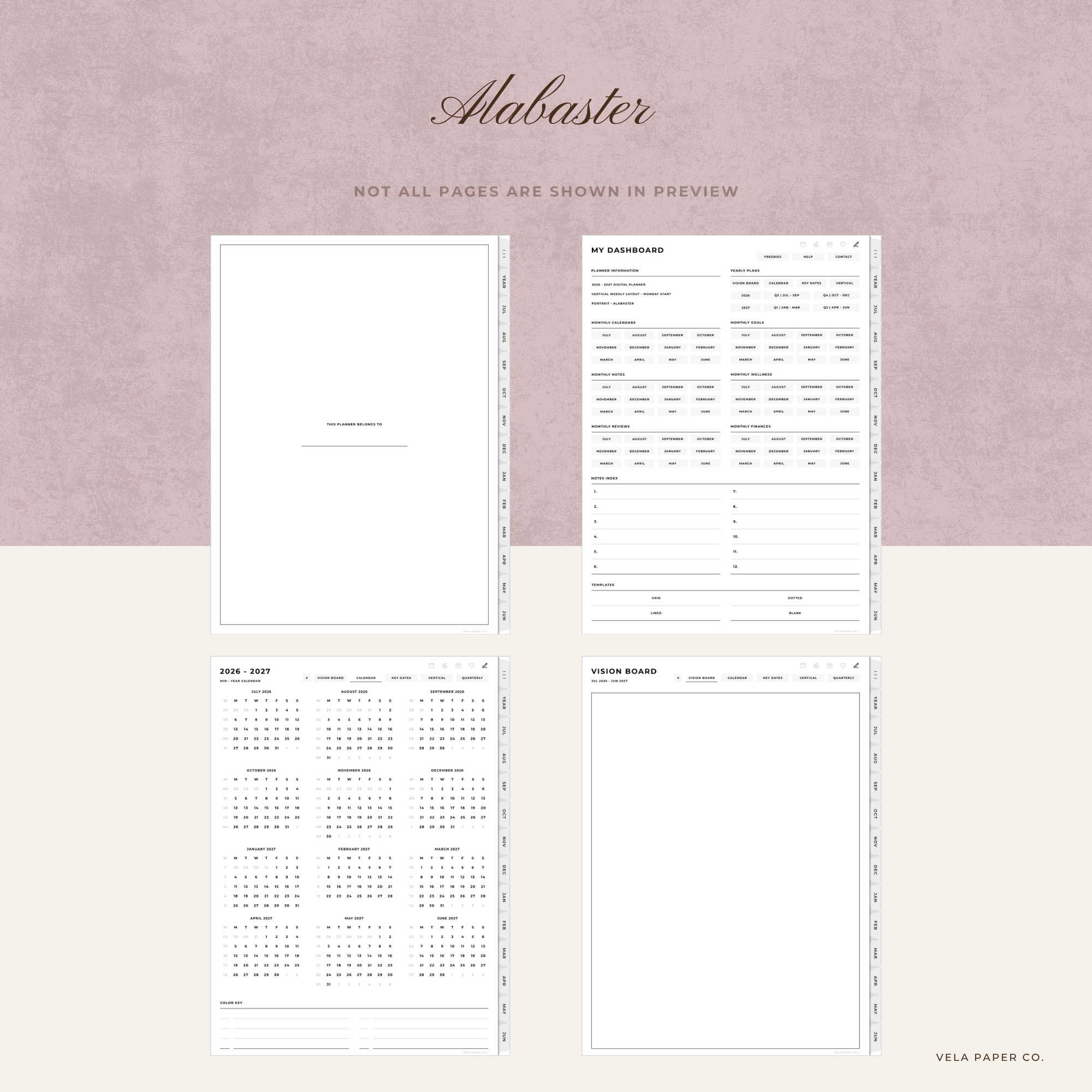 Build Your Own | 2026-27 Mid-Year Digital Planner