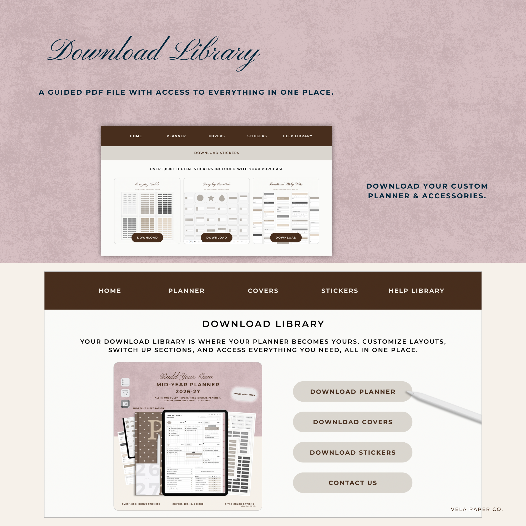 Build Your Own | 2026-27 Mid-Year Digital Planner