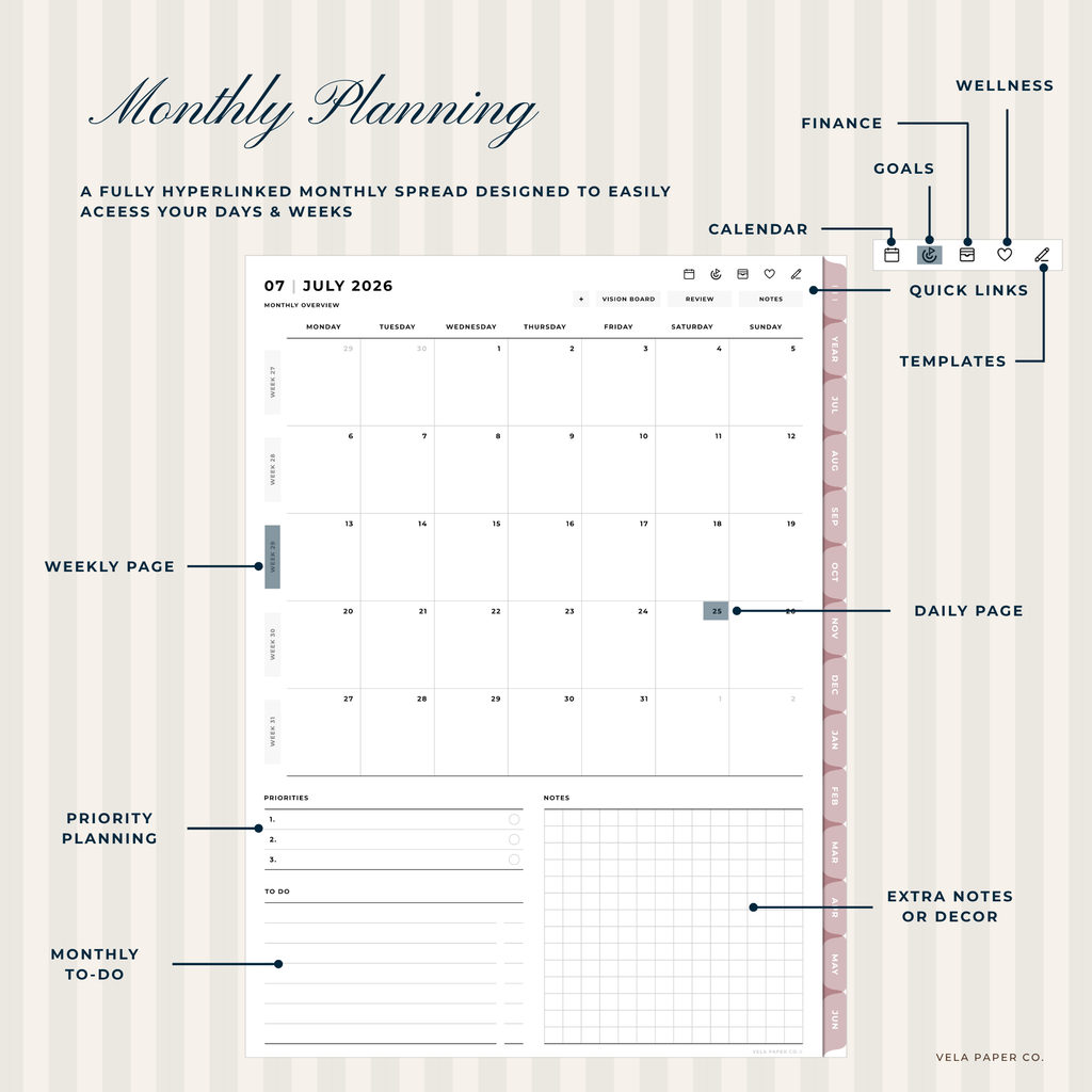 Build Your Own | 2026-27 Mid-Year Digital Planner