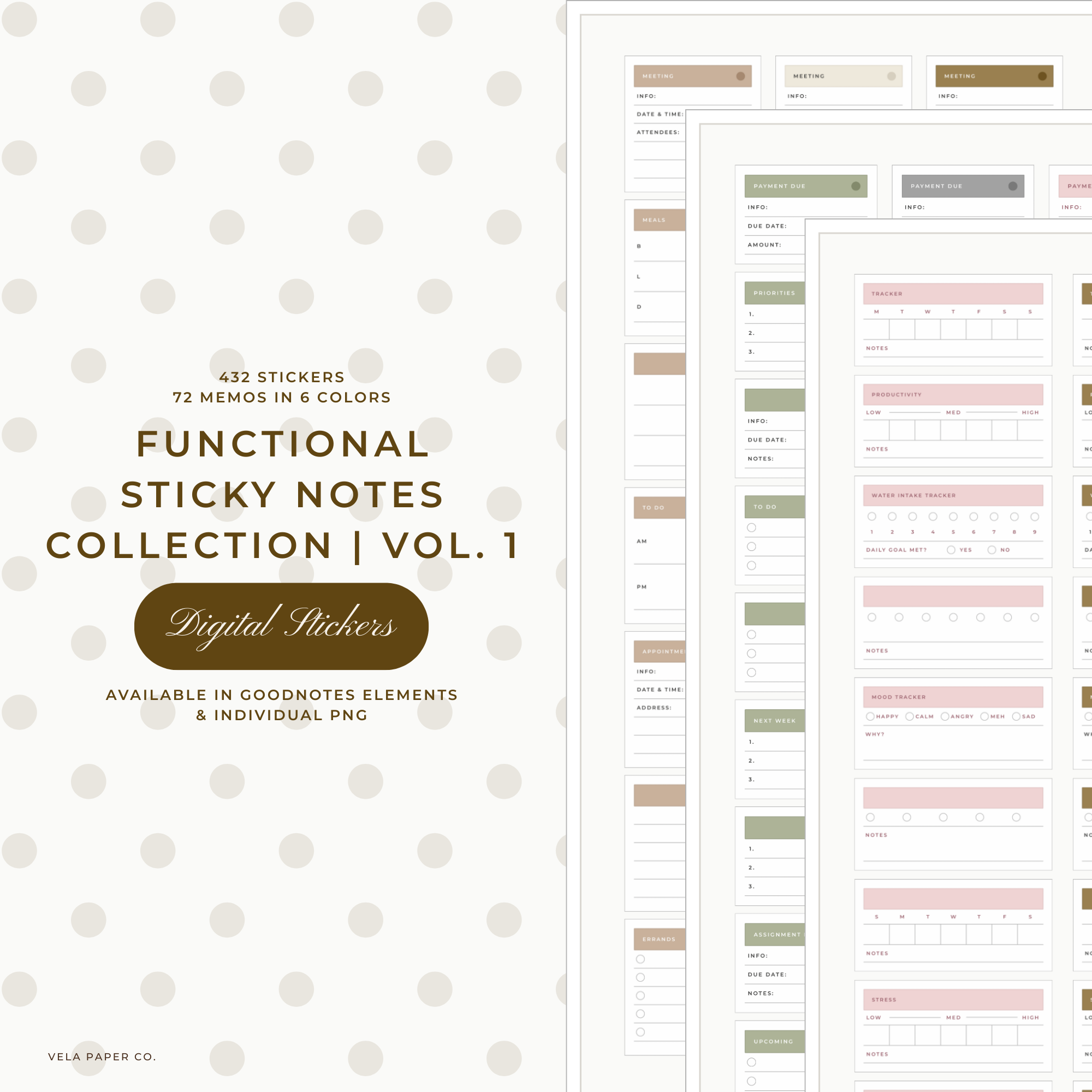 Functional Sticky Notes Collection Vol. 1