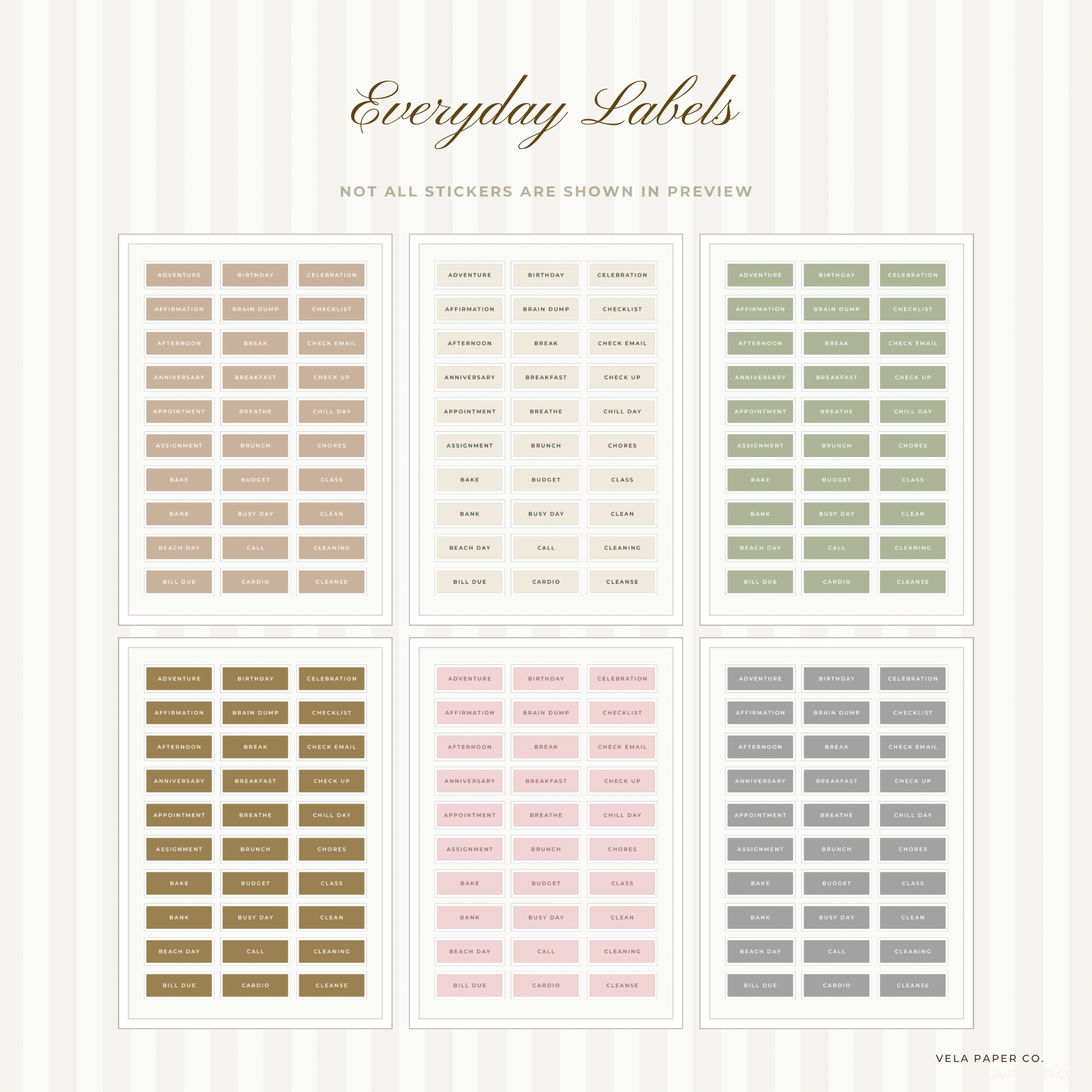 Everyday Labels Collection Vol. 1